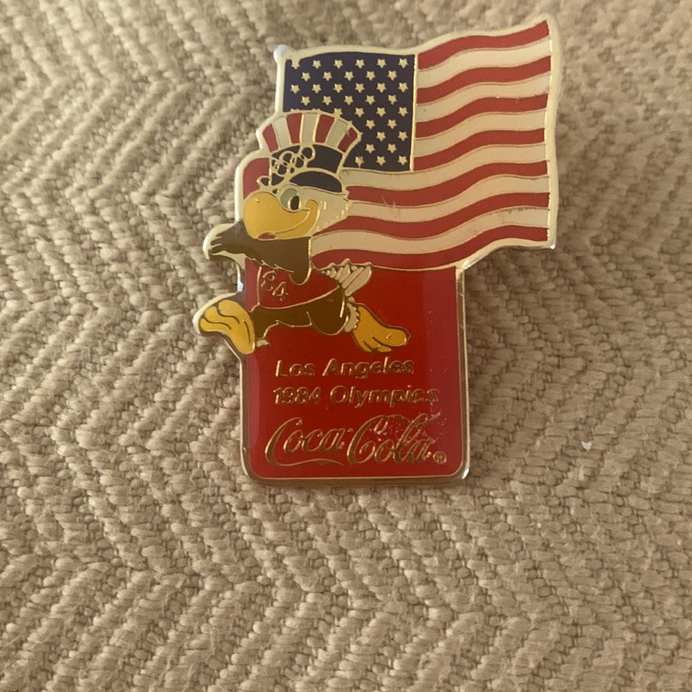 Olympic pin 1984 coca cola